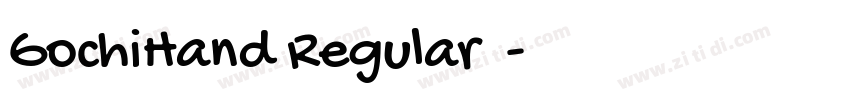 GochiHand Regular字体字体转换